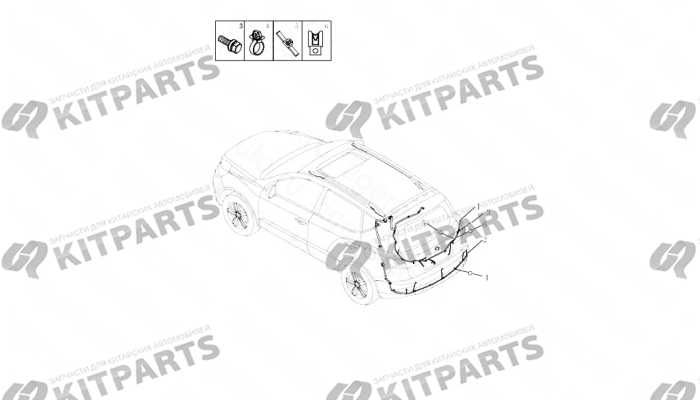 REAR WIRE HARNESS Geely Emgrand X7