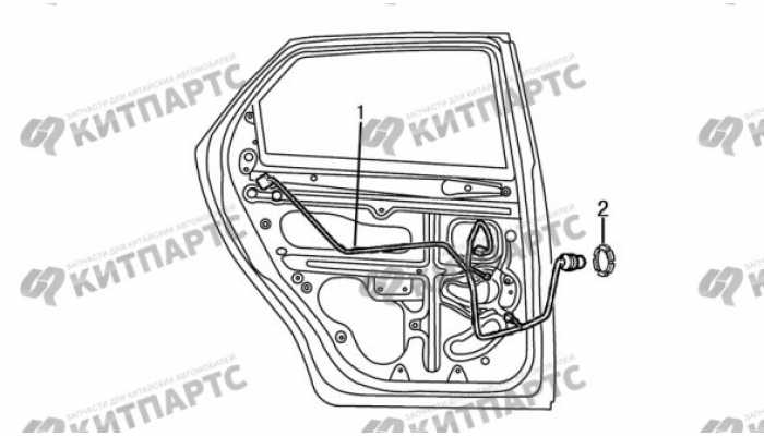 Жгут проводов задней двери Dong Feng